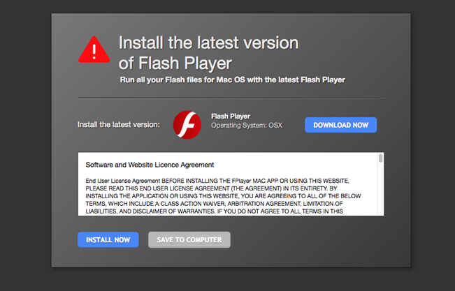 Latest adobe flash player for mac os